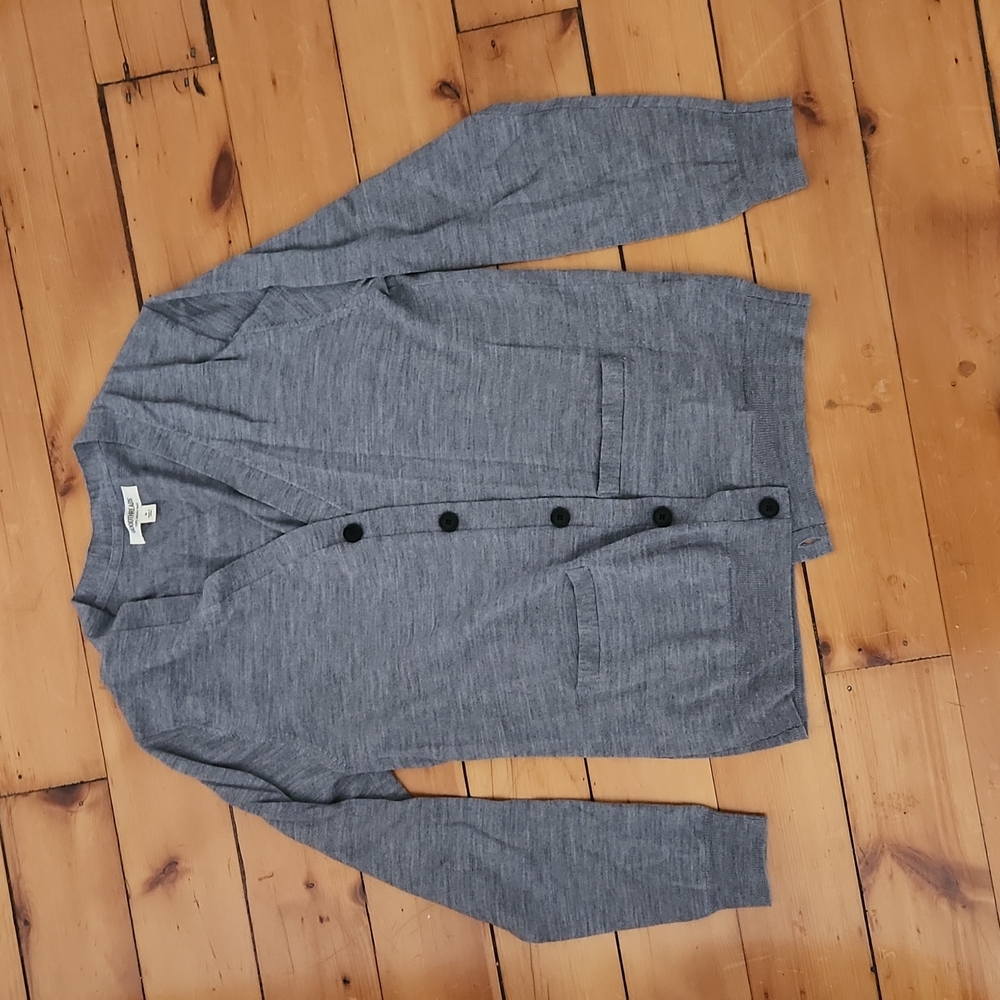 Grey Wool Cardigan